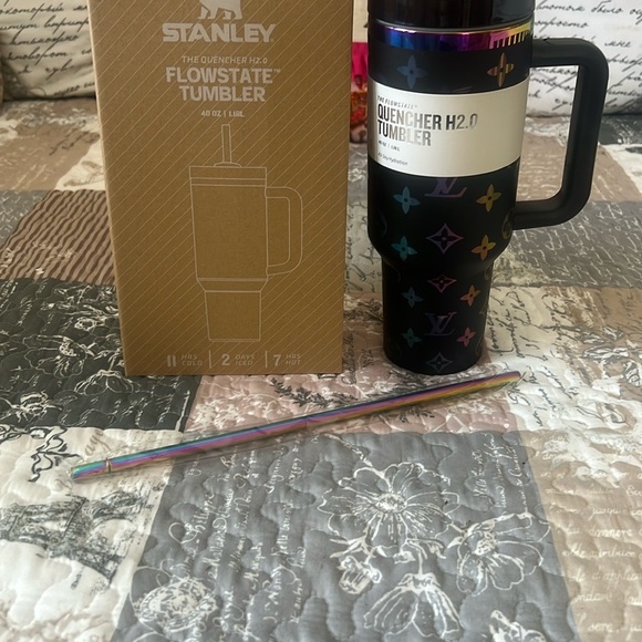 Stanley Black Tumbler with Multicolor Accents - Picture 2 of 8